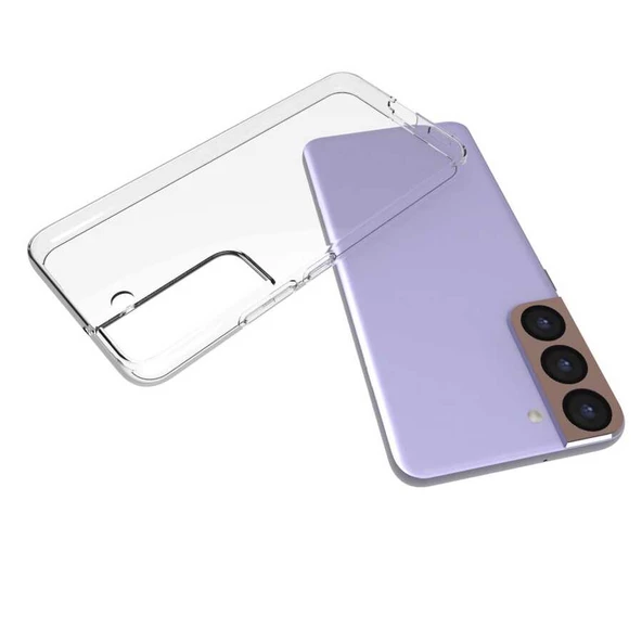 zore Galaxy S22 Kılıf Zore Süper Silikon Kapak-Renksiz