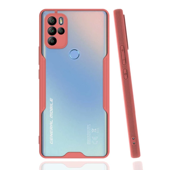 zore General Mobile 21 Pro Kılıf Zore Parfe Kapak-Pembe