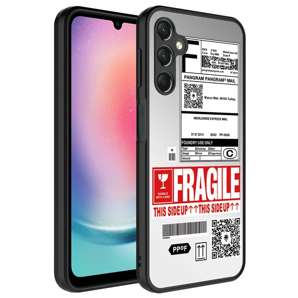 zore Galaxy A34 Kılıf Aynalı Desenli Kamera Korumalı Parlak Zore Mirror Kapak-Fragile