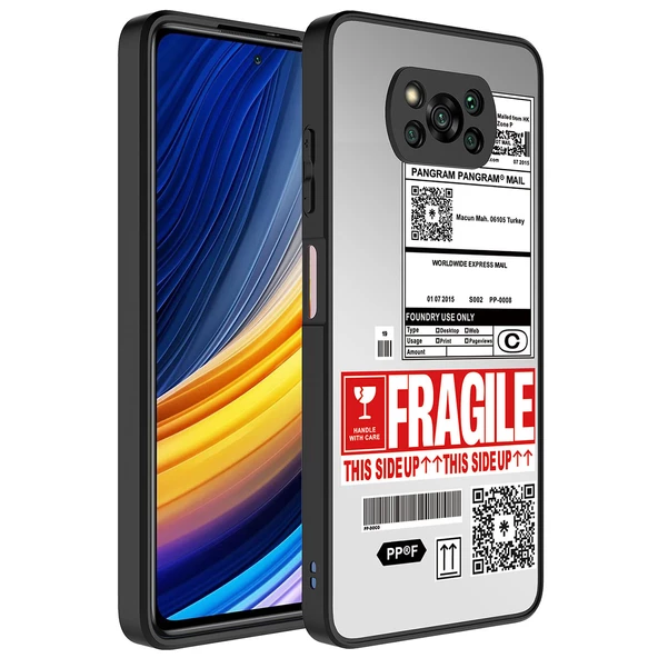 zore Xiaomi Poco X3 Kılıf Aynalı Desenli Kamera Korumalı Parlak Zore Mirror Kapak-Fragile