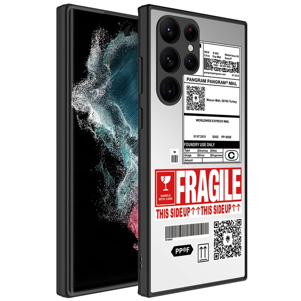 zore Galaxy S23 Ultra Kılıf Aynalı Desenli Kamera Korumalı Parlak Zore Mirror Kapak-Fragile