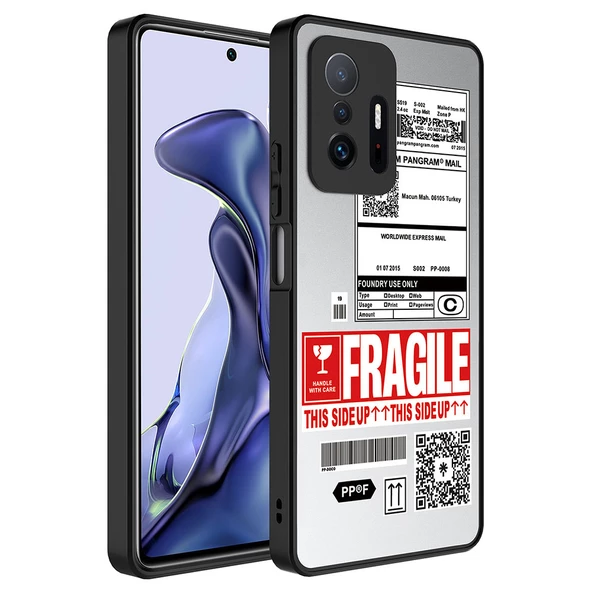 zore Xiaomi Mi 11T Pro 5G Kılıf Aynalı Desenli Kamera Korumalı Parlak Zore Mirror Kapak-Fragile