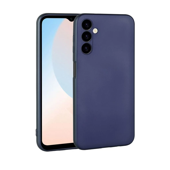 zore Galaxy A24 Kılıf Zore Premier Silikon Kapak-Lacivert