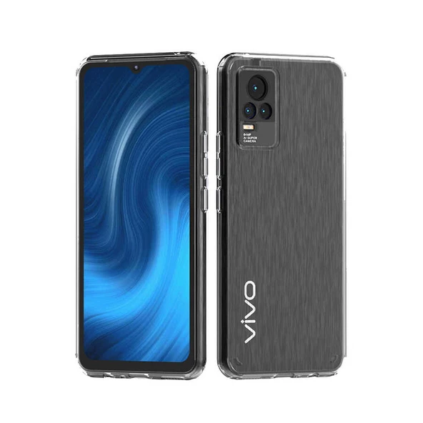 zore Vivo V21E Kılıf Zore Coss Kapak-Renksiz