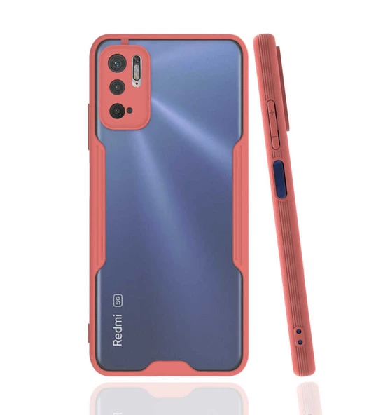 zore Xiaomi Poco M3 Pro Kılıf Zore Parfe Kapak-Pembe