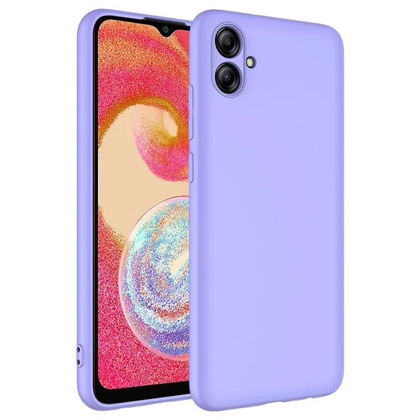 zore Galaxy A04E Kılıf Zore Mara Lansman Kapak-Lila