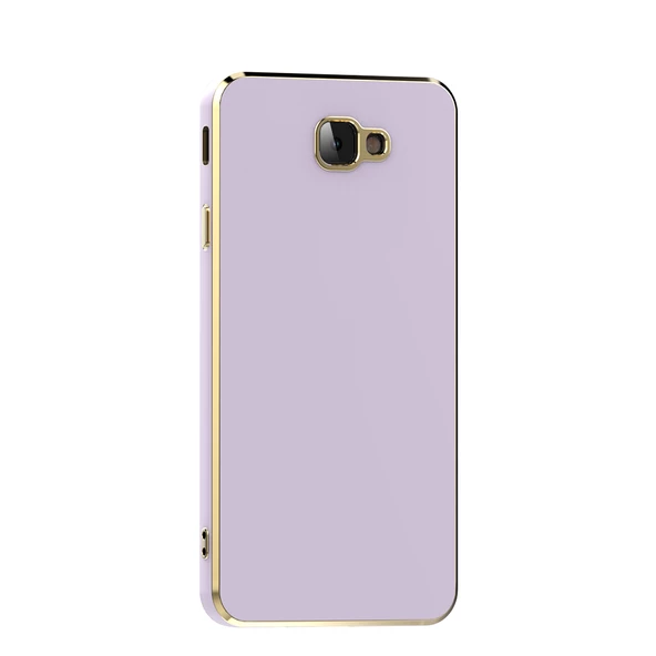 zore Galaxy J7 Prime Kılıf Zore Bark Kapak-Lila