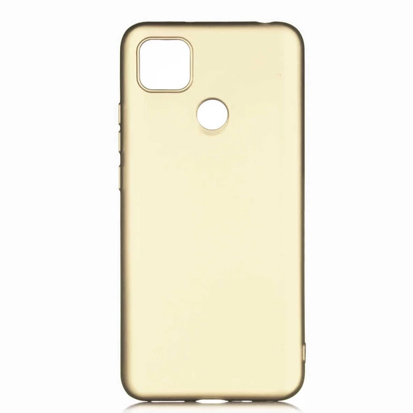 zore Xiaomi Redmi 10A Kılıf Zore Premier Silikon Kapak-Gold