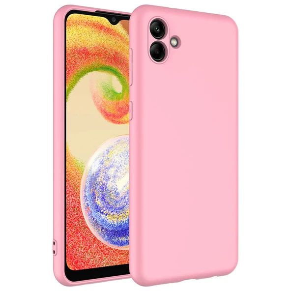 zore Galaxy A04 Kılıf Zore Mara Lansman Kapak-Pembe Açık