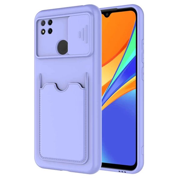 zore Xiaomi Redmi 9C Kılıf ​Zore Kartix Kapak-Lila