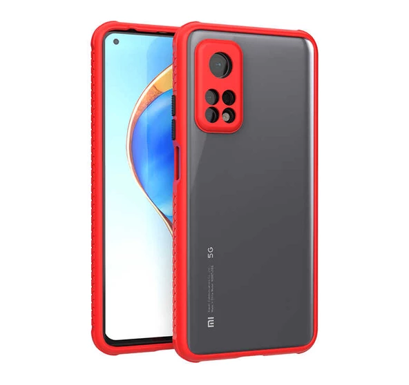 zore Xiaomi Mi 10T Pro 5G Kılıf ​​Zore Kaff Kapak-Kırmızı