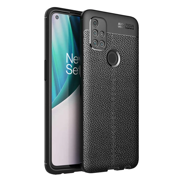 zore One Plus Nord N10 5G Kılıf Zore Niss Silikon Kapak-Siyah