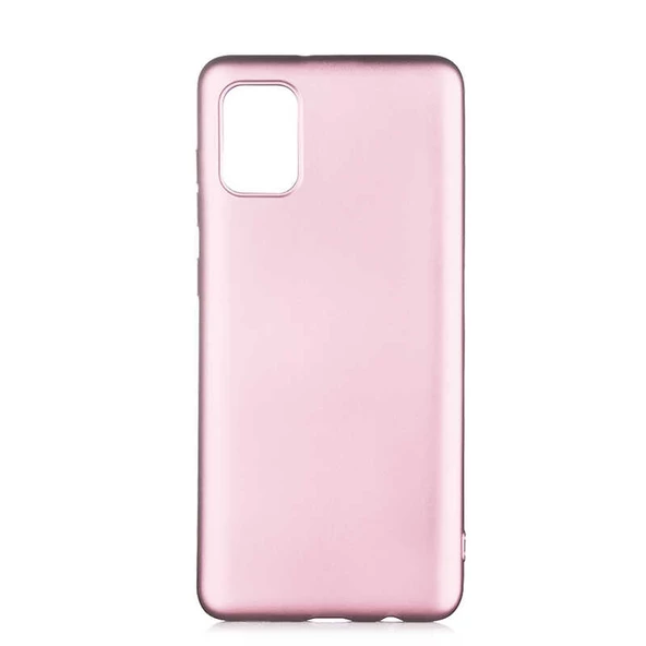 zore Galaxy A02S Kılıf Zore Premier Silikon Kapak-Rose Gold