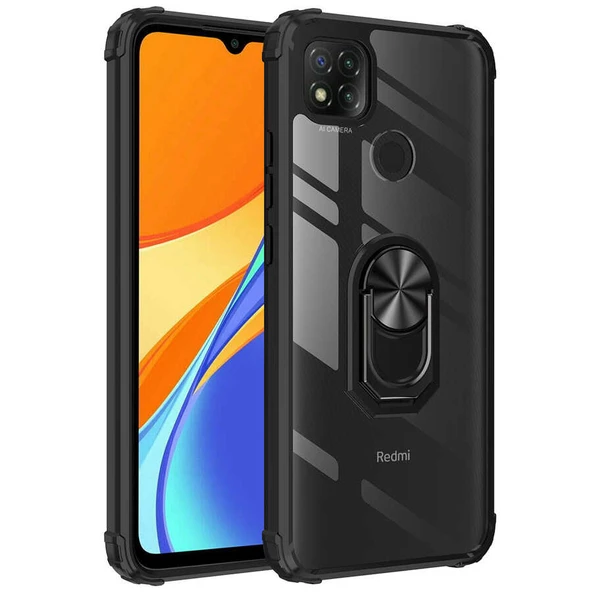 zore Xiaomi Redmi 9C Kılıf Zore Mola Kapak-Siyah