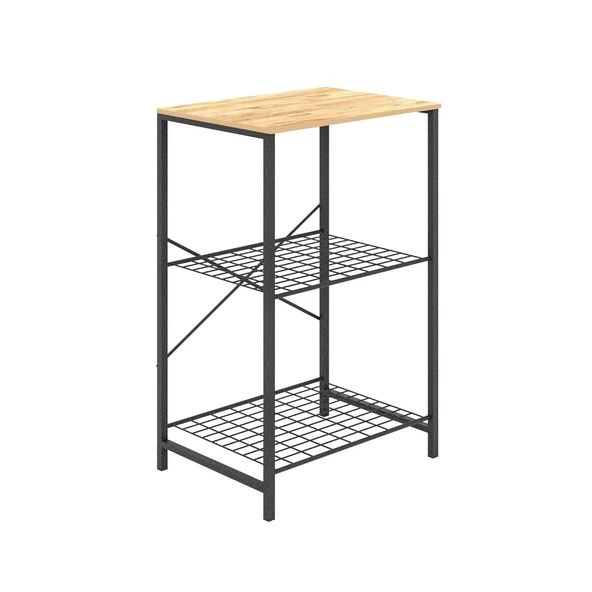 Eportatif Çok Amaçlı Mutfak Rafı Bangosu Masa Dar Çam 1442 - 4