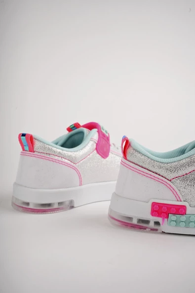 Muggo SONİC Garantili Legolu Bağcıklı ve Cırtlı Ortopedik Çocuk Sneaker Spor Ayakkabı - 5