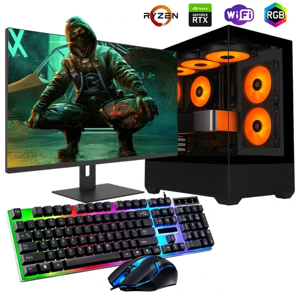 Ryzen5 5600 16GB 480SSD 12GB RTX3060 24" Mon. Oyun Bilgisayarı ürün görseli