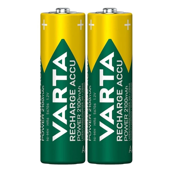 Varta 56706 Power 2100mAh AA Şarj Edilebilir Kalem Pil 2'li Paket (Blister) - 2