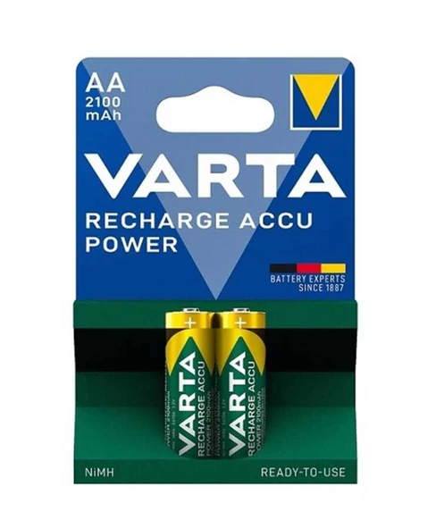 Varta 2100mAh AA Şarjlı Kalem Pil 2li Blister