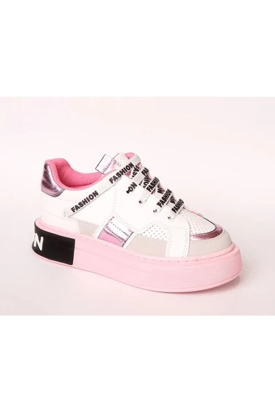 Çocuk Kalın Taban Anatomik Fermuarlı Sneaker Spor Ayakkabı - 10