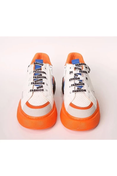 Çocuk Kalın Taban Anatomik Fermuarlı Sneaker Spor Ayakkabı - 7