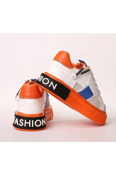 Çocuk Kalın Taban Anatomik Fermuarlı Sneaker Spor Ayakkabı - 8