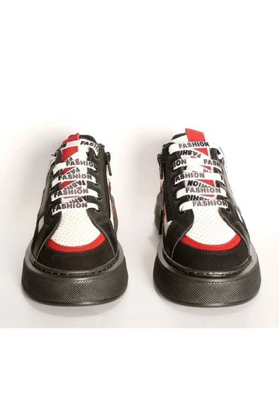 Çocuk Kalın Taban Anatomik Fermuarlı Sneaker Spor Ayakkabı - 3