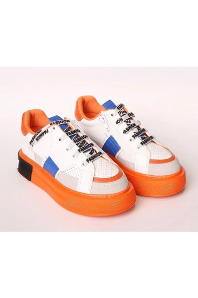 Çocuk Kalın Taban Anatomik Fermuarlı Sneaker Spor Ayakkabı - 5
