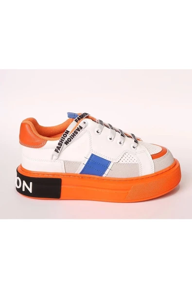 Çocuk Kalın Taban Anatomik Fermuarlı Sneaker Spor Ayakkabı - 6