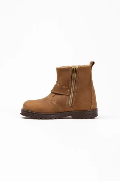 Unisex Hakiki Deri Fermuarlı Bot - 7