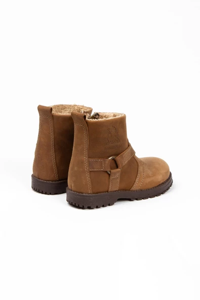 Unisex Hakiki Deri Fermuarlı Bot - 8