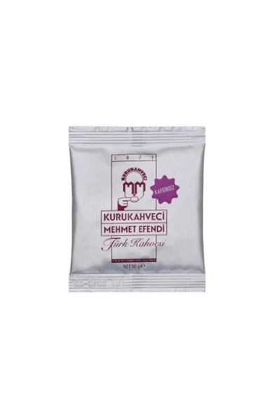 Mehmet Efendi K. Mehmet Efe. Türk Kahvesi Kafeinsiz 50 Gr.