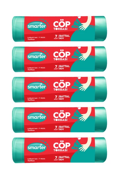 SMARTER 5 Lİ BATTAL BOY ÇÖP TORBASI ( ÇÖP POŞETİ )