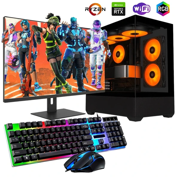 Ryzen5 5600 16GB 1TB M2 12GB RTX3060 24" Mon. Oyun Bilgisayarı ürün görseli