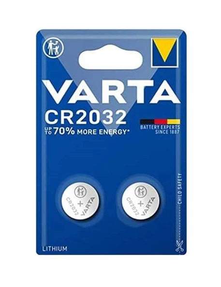 Varta CR2032 3v Lityum Pil 2'li Ambalaj