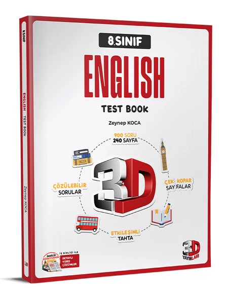 3D YAYINLARI YAYINLARI ENGILISH TEST BOOK