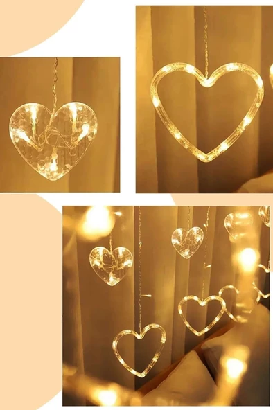 Led Kalpli Saçaklı 5Metre Gün Işığı Sarı 8 Animasyonlu Dekoratif Aydınlatma - 3