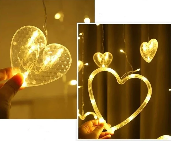 Led Kalpli Saçaklı 5Metre Gün Işığı Sarı 8 Animasyonlu Dekoratif Aydınlatma - 5