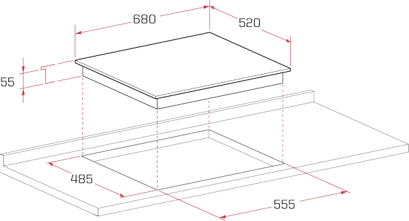 Termikel Ankastre Ocak BH P7144C B - Resim 5