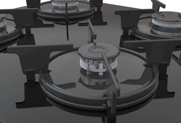 Termikel Ankastre Ocak BH P7144C B - Resim 4