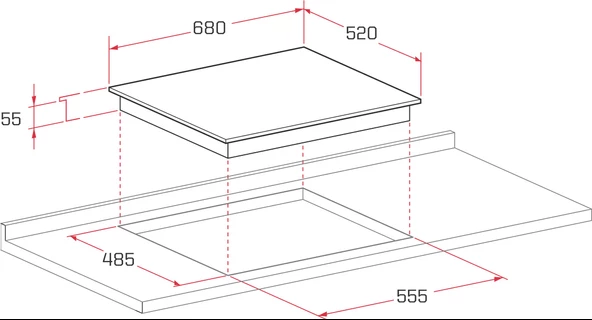 Termikel Ankastre Ocak BH P7144C W - Resim 5