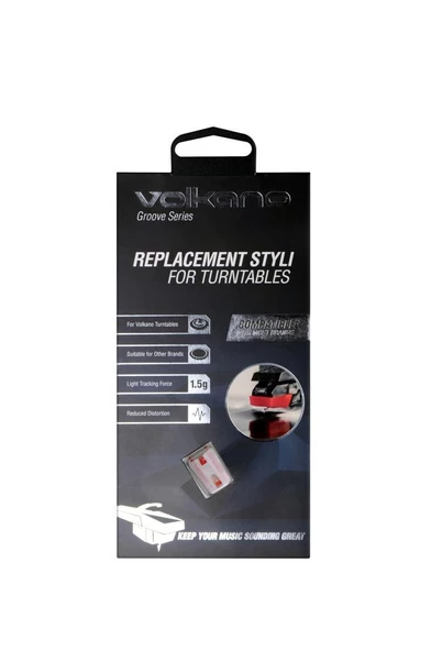 Pikap İğnesi Volkano Groove VK-30050-S-BK Plakçalar İğnesi Universal - 2