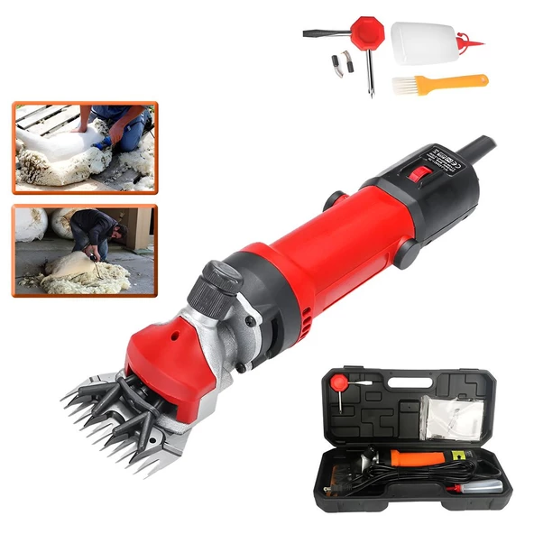 Prohummer PH-EA018 Koyun Keçi Kırkma Makinesi (Kırmızı)
