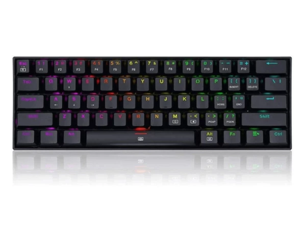 REDRAGON K630-RGB BLUE SWITCH KABLOLU MEKANİK GAMİNG Q KLAVYE SİYAH