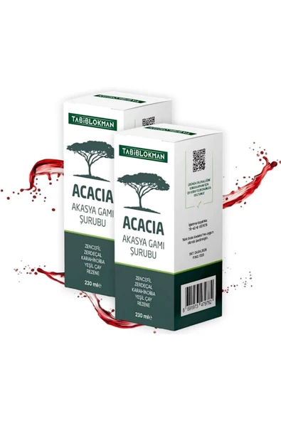 Tabib Lokman Acacia Akasya Gamı Şurubu 230 ML (detox) X  2 Adet