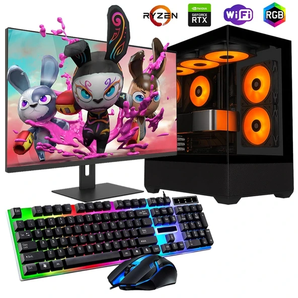 Ryzen5 5600 32GB 480SSD 12GB RTX3060 27" Mon. Oyun Bilgisayarı ürün görseli
