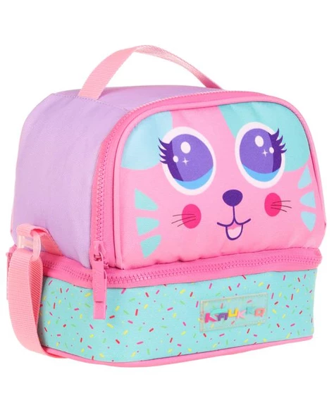 Kaukko Double Stripe Beslenme Çantası Cute Face Mouse L7145 - 2