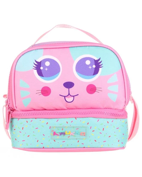 Kaukko Double Stripe Beslenme Çantası Cute Face Mouse L7145