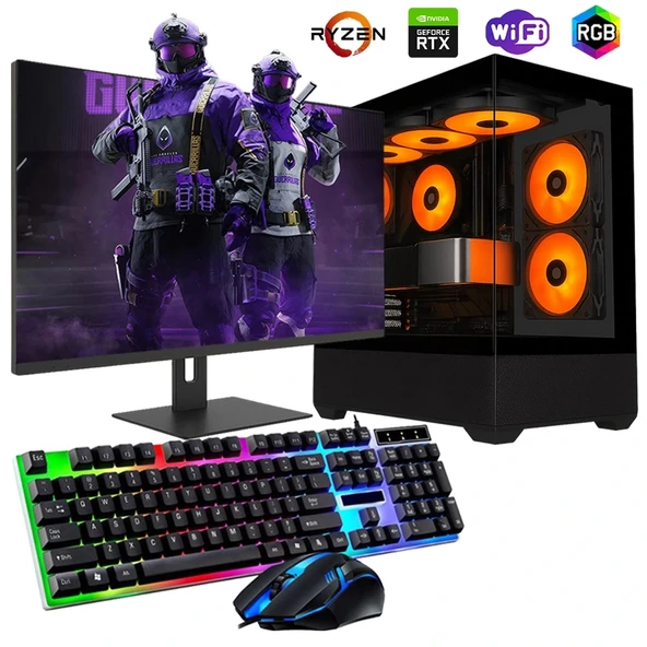 Ryzen5 5600 16GB 1TB M2 12GB RTX3060 27" Mon. Oyun Bilgisayarı ürün görseli