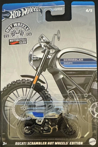 Hot Wheels Motorcycle Club Ducati Scrambler Hot Wheels Edition HRR93 - 1
